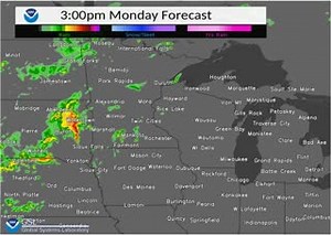 23K views · 155 reactions | Here is a model forecast radar loop for this afternoon thru tonight. **Please note this is only one model solution. Timing/placement differences are possible.** Always check our website at weather.gov/mpx for the latest radar imagery & forecast information. #mnwx #wiwx | US National Weather Service Twin Cities Minnesota | Facebook