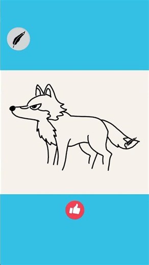 How to Draw a Stylized Wolf A Minimal, Easy and Stylize Drawing for Beginners #lidoartworks