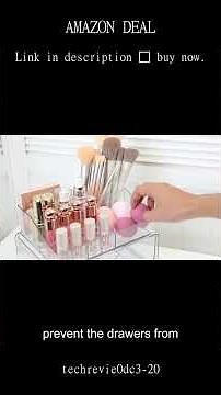 Organize Your Beauty Space with Vtopmart 3 Tier Clear Makeup Organizer and Drawer Storage