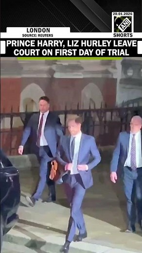 Prince Harry and Liz Hurley leave court on first day of trial against Daily Mail publisher