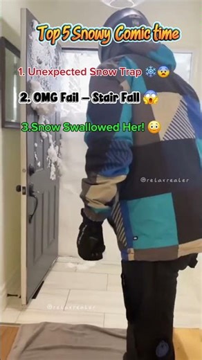 Top 5 Hilarious & Scary Snow Fails ❄️😂 | Snowy Comic Moments#SnowFails #FunnySnowMoments #EpicWinter