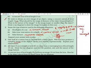 NCERT Class 10 Science Chapter 9 Light - Reflection and Refraction Exercise Solved & Explained