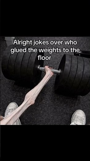 “Who glued the weights to the floor” #memes #shorts # #newmemes