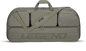 Amazon.com : Legend Alpha Compound Bow Case - Fits MTM Ultra Compact Arrow Cases - Archery Bow Bag with Back & Shoulder Straps - With Cam Protectors, Soft Padding, & Extra Pockets 37"x16.5" Interior - Army Green : Sports & Outdoors