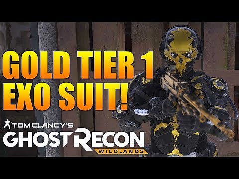 GOLD EXO SUIT SHOWCASE! | Gold Exo Suit in Ghost Recon Wildlands