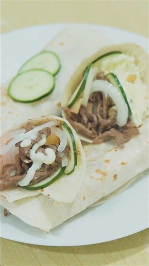 Easy Beef Shawarma (Sukiyaki Cut Beef) #beefshawarma #sukiyaki #food