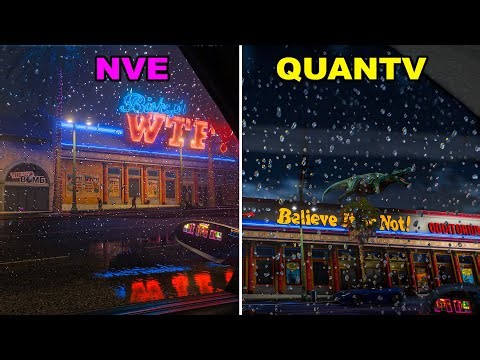 NVE vs QUANTV: Vehicle Windshield Rain drop Comparison