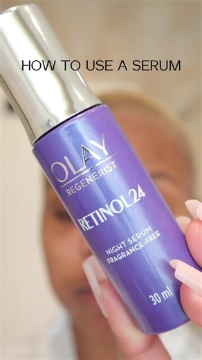 Olay Retinol 24 Night Serum Application Tips