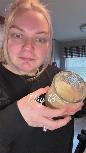 Day 13 ✨Eleven has doubled her size and showing the webs and bubbles that we LOVE to see. Fed her 1:2:1.5 and wrapped her up and put into the oven with the light on hoping to see the same growth. #sourdoughbread #sourdoughstarter #sourdoughforbeginners #sourdough