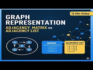 Graph Representation in Data Structure | Adjacency Matrix & Adjacency List graph representation