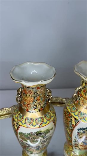 Pair of Satsuma Vases. - Etsy