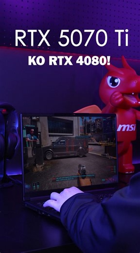 1.7K views · 19 reactions | MSI Stealth A18 AI+/A16 AI+ with RTX 5070 Ti KO RTX 4080! Meet the MSI Stealth A18 AI+ & A16 AI+—ultra-light & ultra-slim laptops with RTX 5070 Ti that outperform RTX 4080 in gaming and AI tasks. Powered by DLSS 4 and Copilot+ PC for insane performance, all-day battery life, and next-gen AI creativity. Silent but deadly. Are you ready to level up? #MSI #MSIIndia #MSIStealth #MSIGamingLaptop #Laptops | MSI Gaming | Facebook