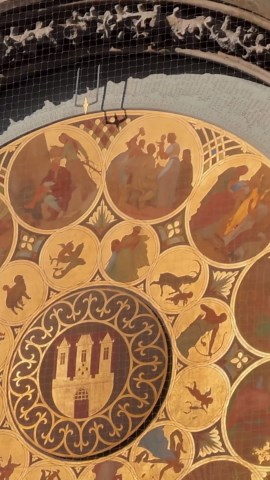 Prague astronomical clock #prague #czechrepublic #tour #shorts