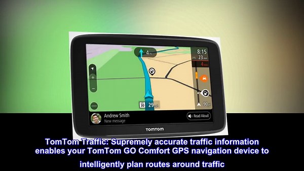 TomTom Go Comfort 6 Inch GPS Navigation Device with Updates Via Wi Fi, Real Time Traffic