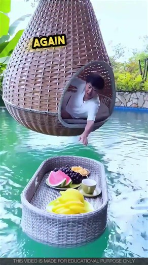 This Girl VS The Swing Over The Pool Challenge