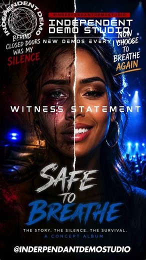 Witness Statement- SAFE TO BREATHE concept album exploring domestic abuse, trauma