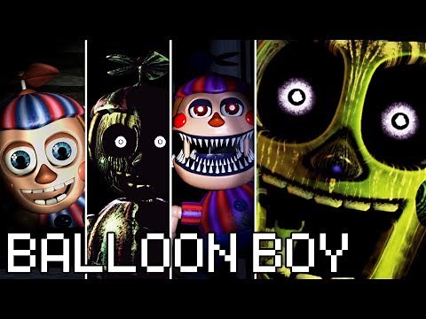 Evolution of Balloon Boy in FNAF (2014-2018)