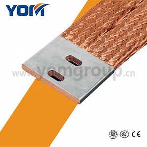 [Hot Item] Copper Earth Strap Square Copper Braid Connector with Soft Connection