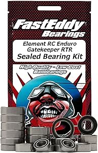 FastEddy Bearings Compatible with Element RC Enduro Gatekeeper RTR Sealed Bearing Kit