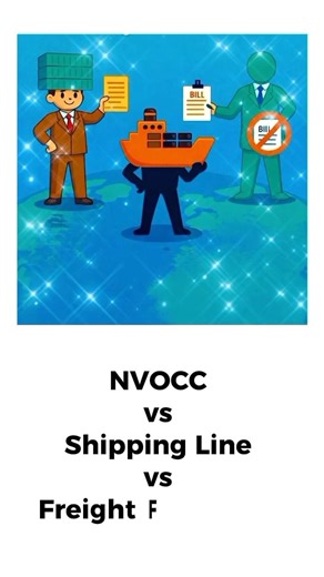 NVOCC vs Shipping Line vs Freight Forwarding 🛳️#supplychainsecrets #logistics #nvocc #shippinglines