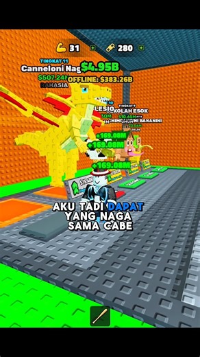 Dapet Brainrot Naga?! Tapi Hampir Jatuh 😭🔥 #roblox #robloxshorts #robloxindo #obby #brainrot #gaming