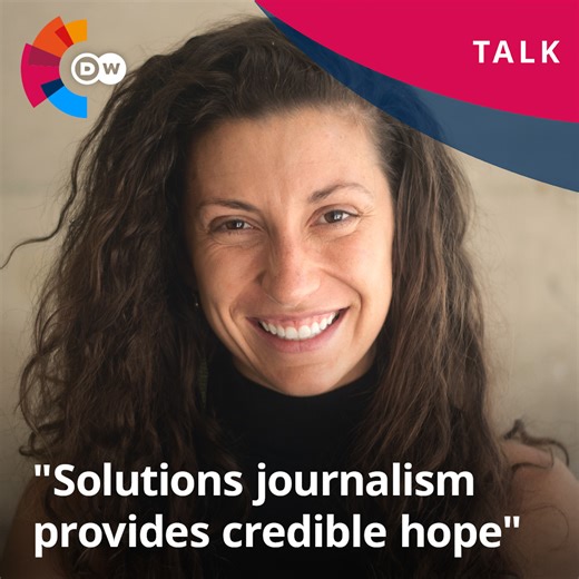 Is solutions journalism the answer to news fatigue and disengagement? 🤔 Julia Hotz from the Solutions Journalism Network shared her views with DW's Sophie Kirby. | DW Global Media Forum