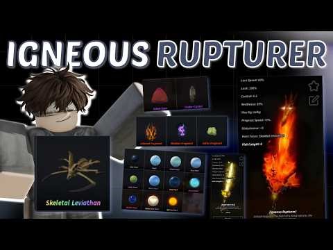 Dapet Igneous Rupturer FISCH! Rod Pedang Api di Scoria Reach