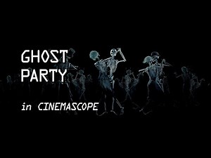 SKELETON Dance at GHOST PARTY Loop in 4K Widescreen 50fps