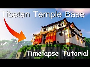 Minecraft Tibetan Temple, a Timelapse Tutorial (World Download) | Works in XBox/PC/PS4/PE