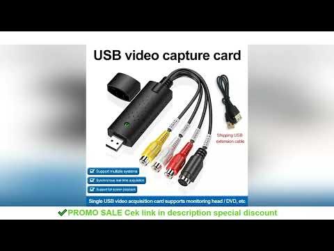 VHS to Digital Converter USB 2.0 Video Converter Audio Capture Card VHS Box VHS VCR TV to Digital Co