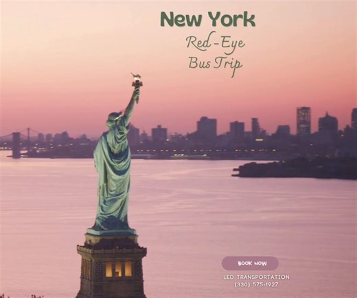 ✨🗽 NEW YORK CITY RED-EYE ADVENTURE! 🗽✨ The City That Never Sleeps… and neither will we! 😉 Get ready for the most unforgettable, whirlwind adventure to the Big Apple — all for just $165 per person! What’s a Red-Eye Trip? It’s simple: hop on the bus at night, snooze while we roll, and wake up in the heart of NYC ready to explore! No hotel needed, no stress, just straight-up fun and a full day in Manhattan! 🙌🚌 🚌 Departure – December 26th We’ll roll out late in the evening so you can wake up s