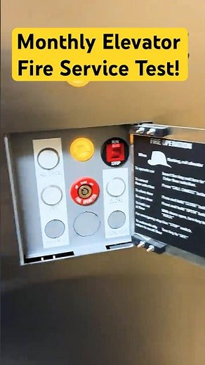 Elevator Phase 2 Fire Service Test (Monthly Testing Required!) #elevator #facilitymanagement