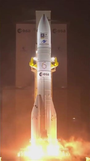 Arianespace launches Ariane 62 Rocket Carrying Global Navigation Satellite System to Orbit