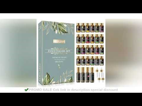 28pcs Pure Natural Essential Oils Gift Set Massage Shower Diffuser Aroma Oil Lavender Vanilla Sage J