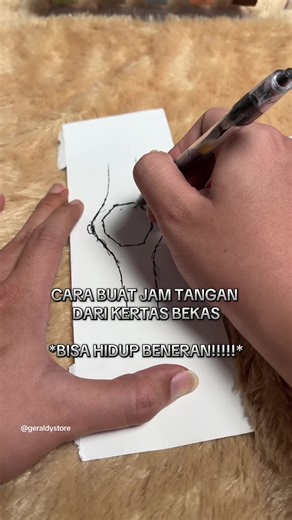 CARA BUAT JAM TANGAN DARI KERTAS BEKAS