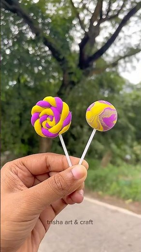how to make lollipop very easily with clay