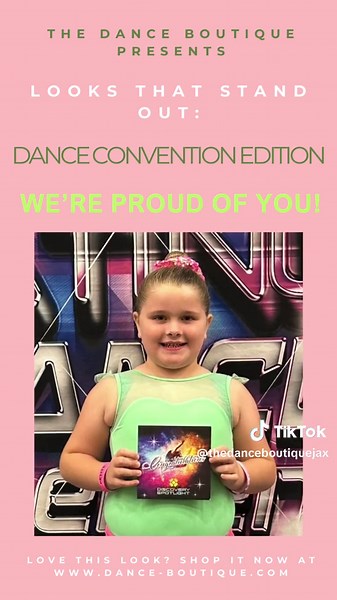 It’s officially Dance Convention Season! Have you given any thought on what you should wear? Check out this cute outfit! Shop it on our site now at dance-boutique.com #dance #dancer #leotards #leotardandtights #hairbuns #danceconvention #dancecompetition #jacksonvilleflorida #saintjohnsflorida #thedanceboutiquejax