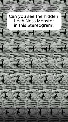 Can you see the Loch Ness Monster in this stereogram?