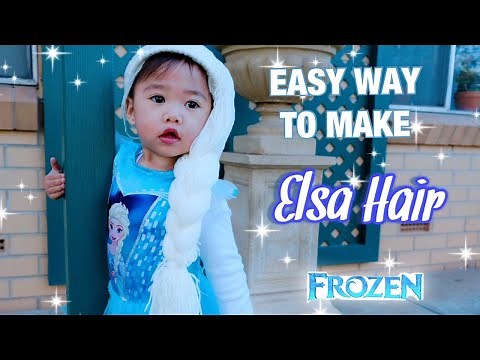 DIY Elsa Hair | DIY Yarn Wig Tutorial (Quick and Easy)