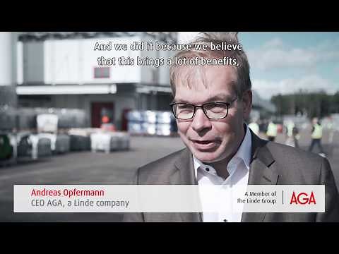 AGA's new fully automated cylinder filling plant