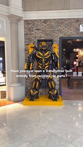 52 reactions | Visit the Bumblebee Transformer on display in the Abt Atrium #transformers #recycled | Abt Electronics | Facebook