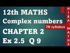 12th maths chapter 2 exercise 2.5 question 9