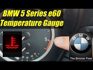 BMW 5 series e60 temperature gauge in rev counter pre LCI