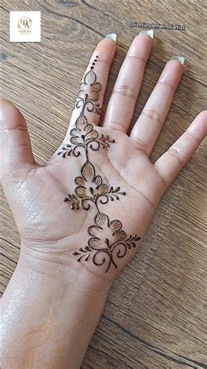 Easy mehandi design #mehndi #henna #mehandidesign #letestmehndi#beautiful#simple