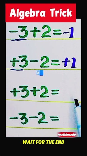 basic algebra | Algebraic operations | addition rules,
