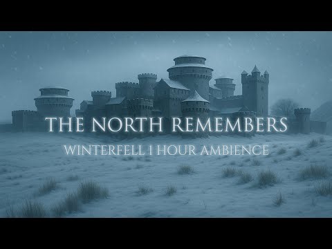 The North Remembers — 1 Hour Winterfell Ambience | Game of Thrones Music in 4K