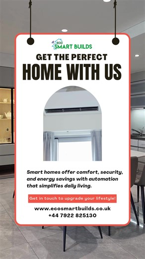 Discover how smart home automation transforms daily living with comfort, security, and energy efficiency. From climate control to smart locks, make your home smarter and your life easier. #SmartHome #HomeAutomation #EcoSmartBuilds #SmartLiving #FutureHomes #EnergyEfficiency #SmartLocks #SmartClimate