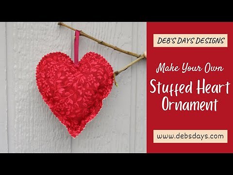 Make a Handmade Stuffed Heart Ornament : DIY Christmas or Valentine's Day Holiday Sewing Project
