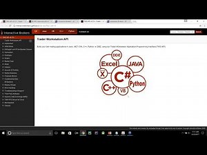 Interactive Brokers Webinar on How to Link Trader Workstation to Microsoft Excel