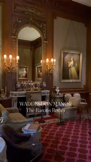 Christopher John Davies on Instagram: "This reel showcases the Barons Room @waddesdonmanor_nt @waddesdonestates . The further you walk into this end of the house the closer you get to knowing the builder of Waddesdon, Baron de Rothschild, as this room and the next I’ll feature are full of his favourite things. . This is one of my favourite rooms at Waddesdon, intimate and dripping with portraits of beautiful eighteenth century ladies, the items in the room include: . A Rolltop desk; c 1777-c 178
